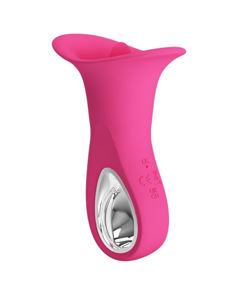 PRETTY LOVE - CLYDE VIBRADOR ORAL LENGUA VIBRADORA 12 VIBRACIONES ROSA