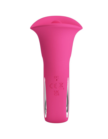 PRETTY LOVE - CLYDE VIBRADOR ORAL LENGUA VIBRADORA 12 VIBRACIONES ROSA