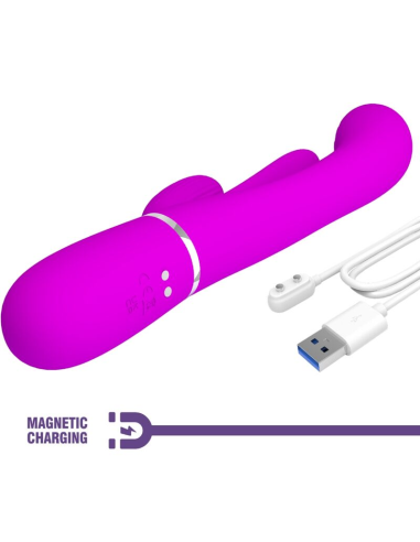 PRETTY LOVE - SHANIA TRIPLE VIBRADOR RABBIT MULTIFUNCIÓN ROSA