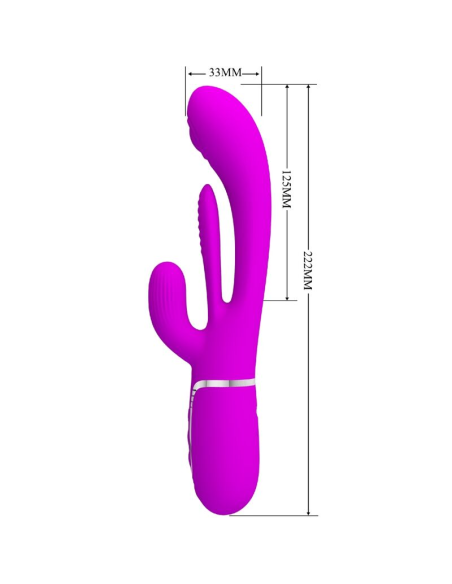 PRETTY LOVE - SHANIA TRIPLE VIBRADOR RABBIT MULTIFUNCIÓN ROSA
