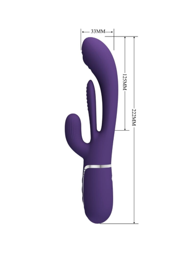 PRETTY LOVE - SHANIA TRIPLE VIBRADOR RABBIT MULTIFUNCIÓN MORADO