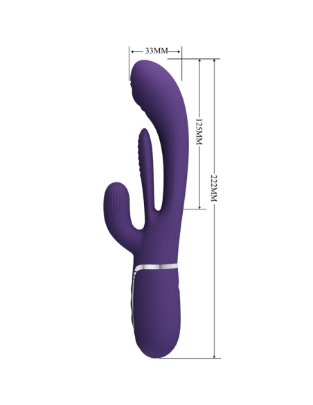 PRETTY LOVE - SHANIA TRIPLE VIBRADOR RABBIT MULTIFUNCIÓN MORADO