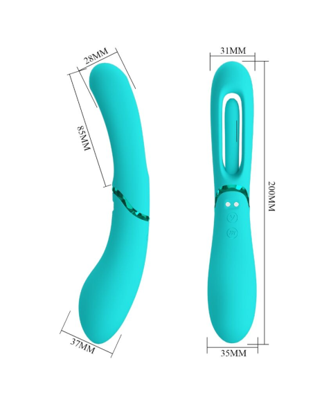 ROMANCE - LEXIE VIBRADOR PUNTO G 7 VIBRACIONES AZUL