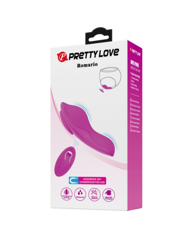 PRETTY LOVE - ROMARIO ESTIMULADOR LAY-ON CLÍTORIS CONTROL REMOTO ROSA