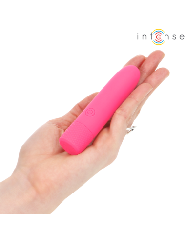INTENSE - SYMONE BALA VIBRADORA RECARGABLE POR USB 8 VIBRACIONES ROSA 10 X 2.2 CM
