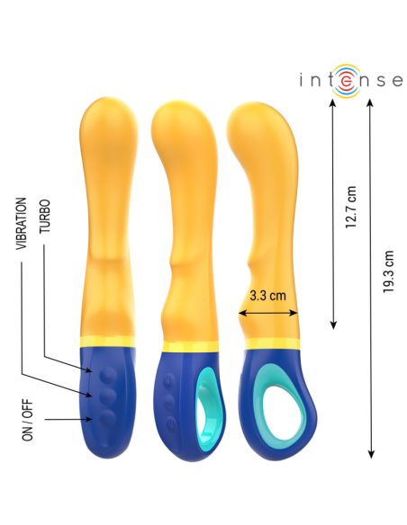 INTENSE - SHAGGY VIBRADOR PUNTO-G AMARILLO