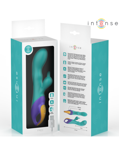 INTENSE - FRED VIBRADOR RECARGABLE RABBIT AZUL