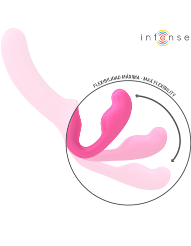 INTENSE - AMY VIBRADOR DOBLE 20 CM ROSA CONTROL REMOTO