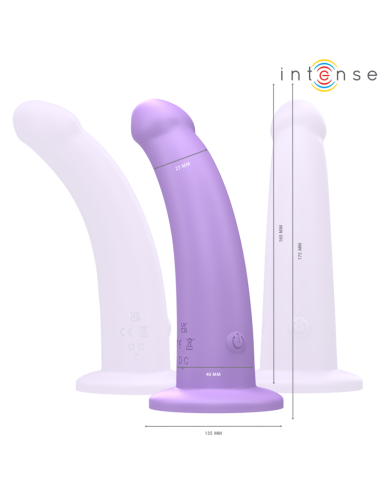 INTENSE - EDDIE VIBRADOR 17,5 CM 10 VIBRACIONES MORADO CONTROL REMOTO