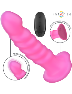INTENSE - CINDY VIBRADOR TALLA L DISEÑO EN ESPIRAL 10 VIBRACIONES ROSA CONTROL REMOTO