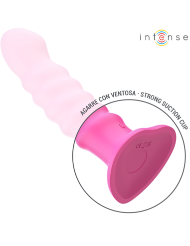 INTENSE - CINDY VIBRADOR TALLA L DISEÑO EN ESPIRAL 10 VIBRACIONES ROSA CONTROL REMOTO