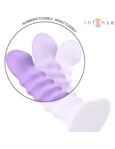 INTENSE - BRENDA VIBRADOR TALLA M DISEÑO EN ESPIRAL 10 VIBRACIONES MORADO CONTROL REMOTO