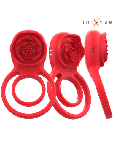 INTENSE - GAIL ROSA ESTIMULADORA 10 VIBRACIONES ROJO CONTROL REMOTO