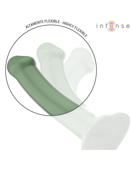 INTENSE - BECCA VIBRADOR CON VENTOSA 10 VIBRACIONES VERDE CONTROL REMOTO