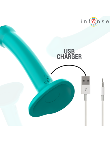 INTENSE - KATIE VIBRADOR CON VENTOSA 10 VIBRACIONES AZUL OSCURO CONTROL REMOTO