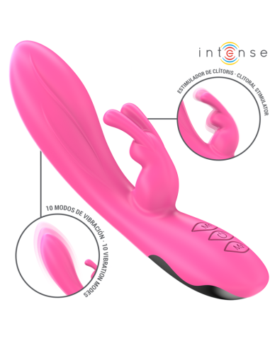 INTENSE - RANDALL VIBRADOR RABBIT 10 VIBRACIONES ROSA