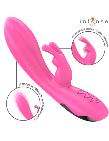 INTENSE - RANDALL VIBRADOR RABBIT 10 VIBRACIONES ROSA
