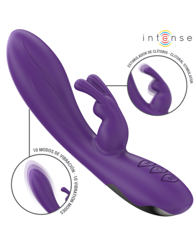INTENSE - RANDALL VIBRADOR RABBIT 10 VIBRACIONES MORADO