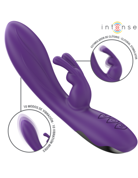 INTENSE - RANDALL VIBRADOR RABBIT 10 VIBRACIONES MORADO