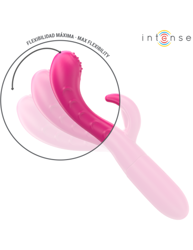 INTENSE - AMARA VIBRADOR CON LENGUA ESTIMULADORA 10 VIBRACIONES ROSA