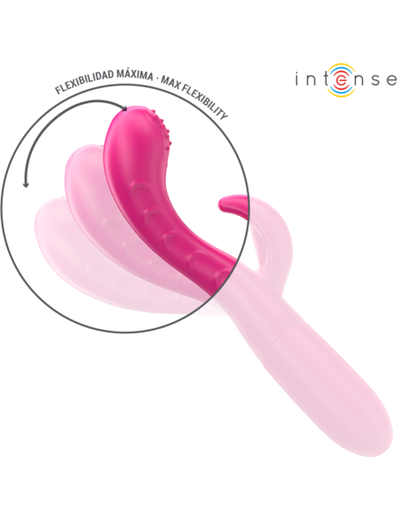 INTENSE - AMARA VIBRADOR CON LENGUA ESTIMULADORA 10 VIBRACIONES ROSA