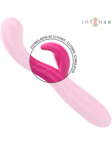INTENSE - AMARA VIBRADOR CON LENGUA ESTIMULADORA 10 VIBRACIONES ROSA