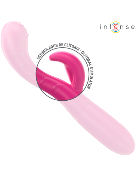 INTENSE - AMARA VIBRADOR CON LENGUA ESTIMULADORA 10 VIBRACIONES ROSA