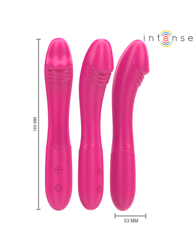 INTENSE - BELINDA VIBRADOR 19 CM FLEXIBLE 10 VIBRACIONES ROSA
