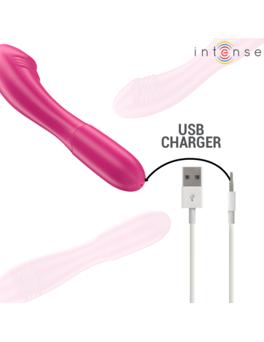 INTENSE - BELINDA VIBRADOR 19 CM FLEXIBLE 10 VIBRACIONES ROSA