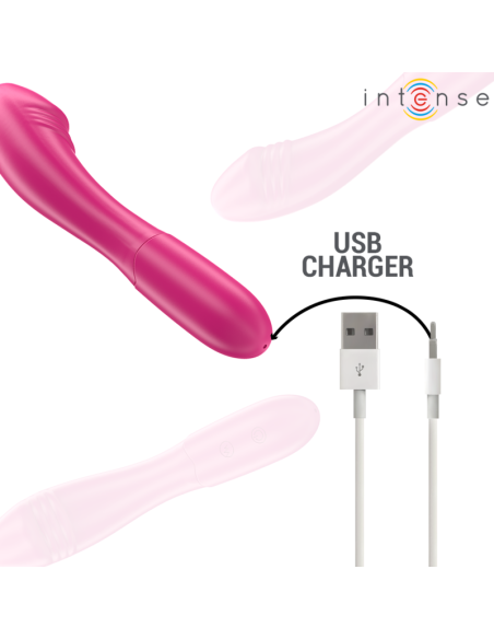 INTENSE - BELINDA VIBRADOR 19 CM FLEXIBLE 10 VIBRACIONES ROSA