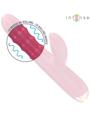 INTENSE - CHLOE VIBRADOR MULTIFUNCIÓN 3 EN 1 ROJO