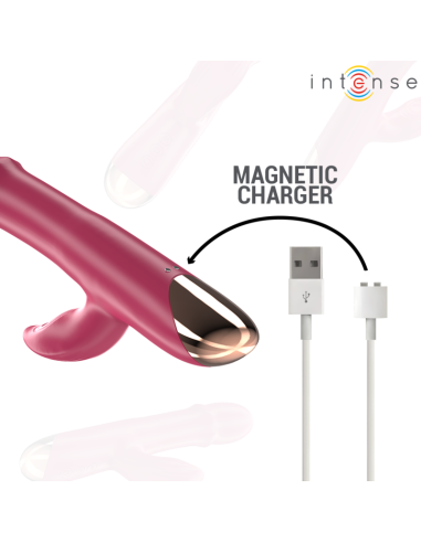 INTENSE - CHLOE VIBRADOR MULTIFUNCIÓN 3 EN 1 ROJO