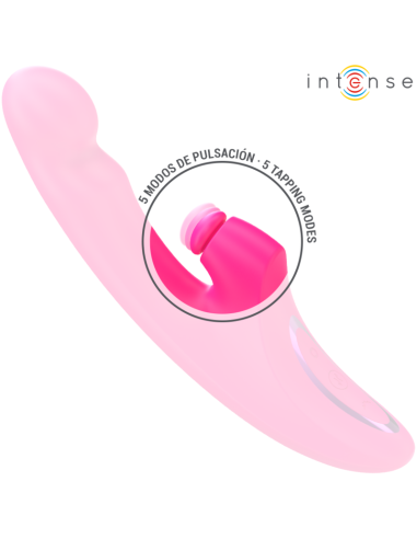 INTENSE - EMI VIBRADOR 13,5 CM MULTIFUNCIÓN 3 EN 1 10 VIBRACIONES ROSA