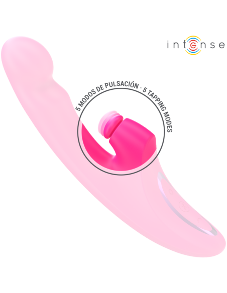 INTENSE - EMI VIBRADOR 13,5 CM MULTIFUNCIÓN 3 EN 1 10 VIBRACIONES ROSA