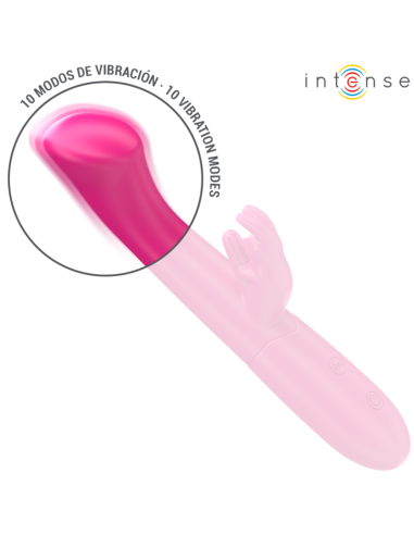 INTENSE - JULIETA VIBRADOR RABBIT 18,6 CM 10 VIBRACIONES ROSA
