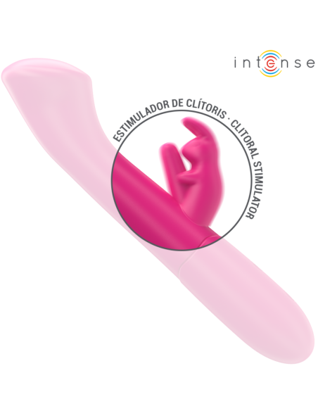 INTENSE - JULIETA VIBRADOR RABBIT 18,6 CM 10 VIBRACIONES ROSA