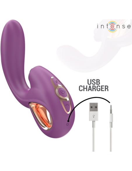INTENSE - LALI VIBRADOR PUNTO G MULTIFUNCIÓN ESTIMULACIÓN and EMPUJE and VIBRACIÓN MORADO