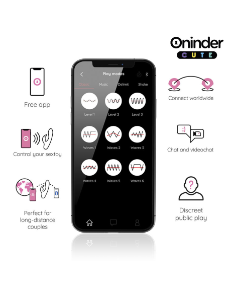 ONINDER CUTE - LOVE BUNNY VIBRADOR PUNTO G Y CLITORIS - APP MUNDIAL GRATUITA