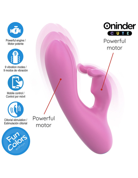 ONINDER CUTE - LOVE BUNNY VIBRADOR PUNTO G Y CLITORIS - APP MUNDIAL GRATUITA