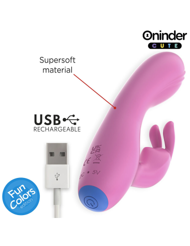 ONINDER CUTE - LOVE BUNNY VIBRADOR PUNTO G Y CLITORIS - APP MUNDIAL GRATUITA