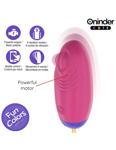 ONINDER CUTE - LOVE PLEASURE HUEVO VIBRO-WAVE TAPPING SILICONA - APP MUNDIAL GRATUITA