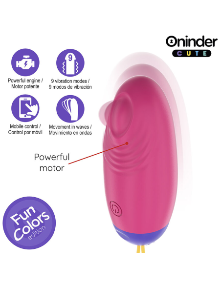 ONINDER CUTE - LOVE PLEASURE HUEVO VIBRO-WAVE TAPPING SILICONA - APP MUNDIAL GRATUITA
