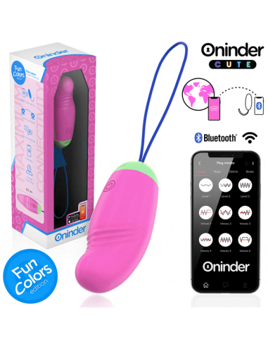 ONINDER CUTE - LOVE PLEASURE HUEVO VIBRO-ROTADOR 360 SILICONA - APP MUNDIAL GRATUITA