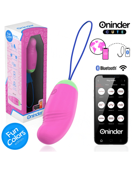 ONINDER CUTE - LOVE PLEASURE HUEVO VIBRO-ROTADOR 360 SILICONA - APP MUNDIAL GRATUITA