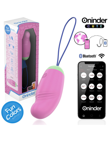 ONINDER CUTE - LOVE PLEASURE HUEVO VIBRO-ROTADOR 360 SILICONA - APP MUNDIAL GRATUITA