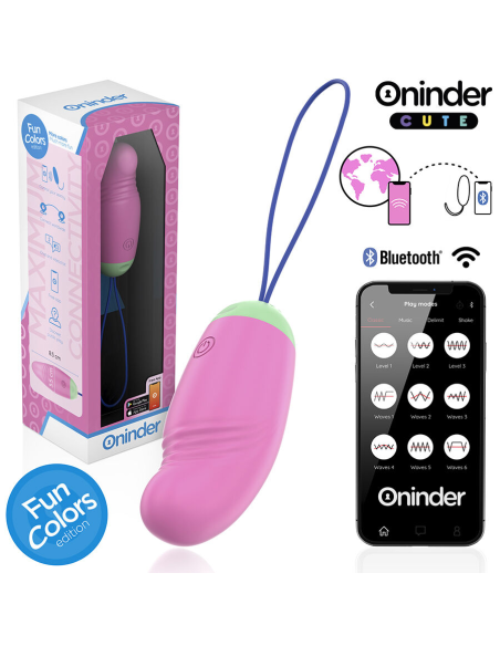 ONINDER CUTE - LOVE PLEASURE HUEVO VIBRO-ROTADOR 360 SILICONA - APP MUNDIAL GRATUITA