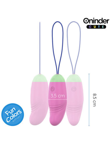 ONINDER CUTE - LOVE PLEASURE HUEVO VIBRO-ROTADOR 360 SILICONA - APP MUNDIAL GRATUITA