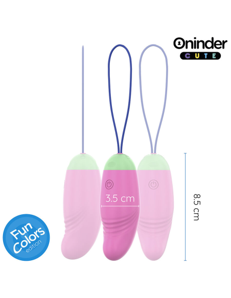 ONINDER CUTE - LOVE PLEASURE HUEVO VIBRO-ROTADOR 360 SILICONA - APP MUNDIAL GRATUITA