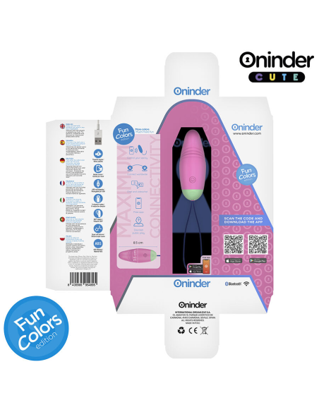 ONINDER CUTE - LOVE PLEASURE HUEVO VIBRO-ROTADOR 360 SILICONA - APP MUNDIAL GRATUITA