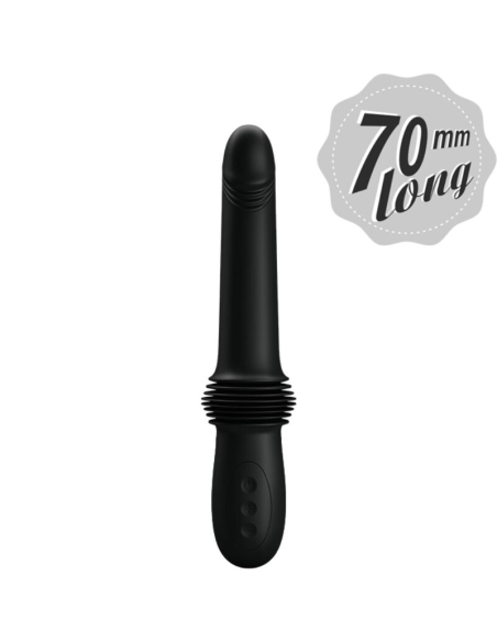 PRETTY LOVE - PAZUZU VIBRADOR 3 MODOS DE EMPUJE NEGRO